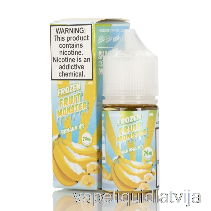 Ledus Banāns - Saldēti Augļi Monstru Sāļi - 30ml 24mg Vape šķidrums